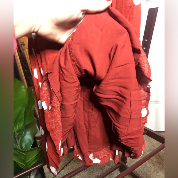 NWT Women’s Red Polka Dot Mini Dress SZ. L - Picture 13 of 15